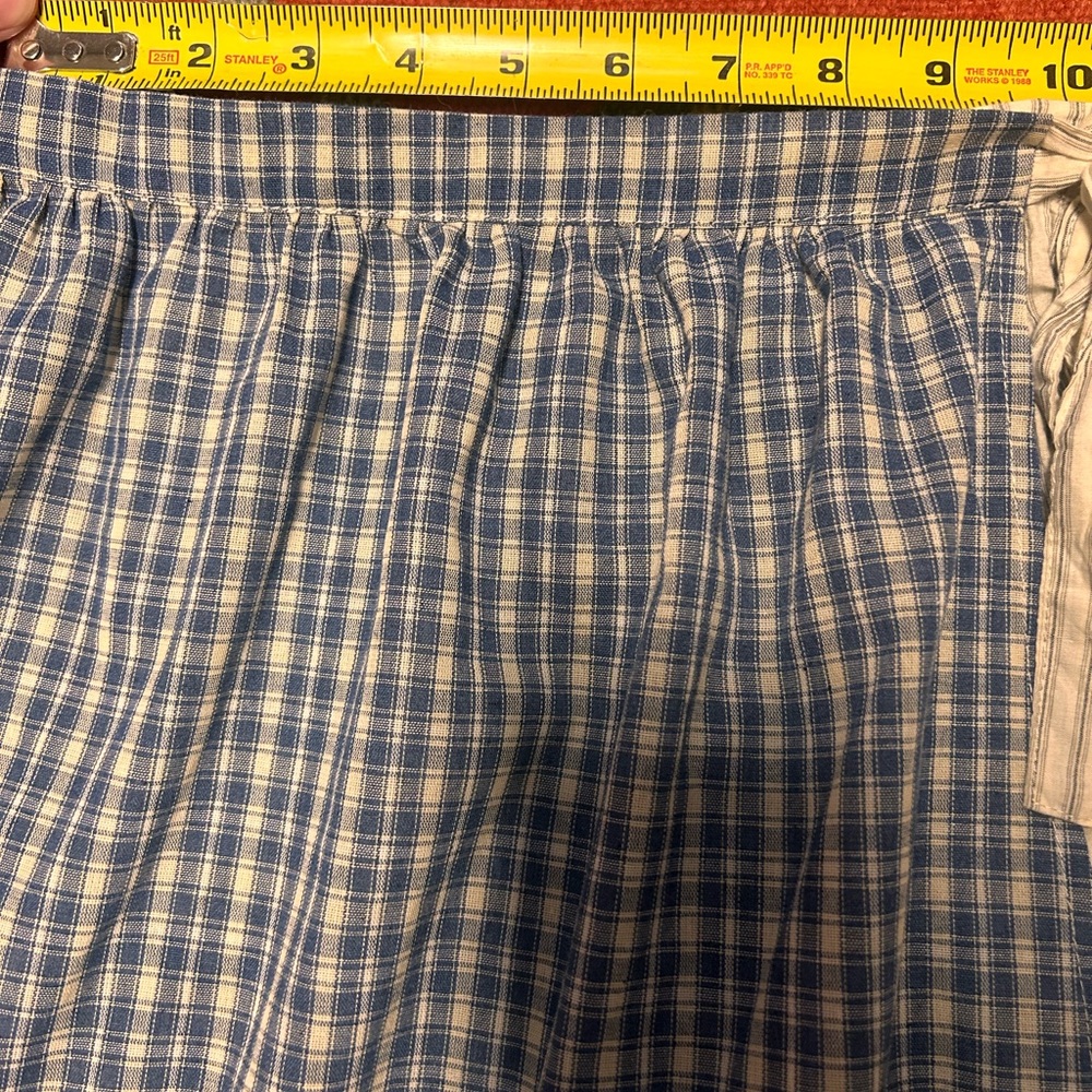 Louisiella apron skirt prairie vintage style plaid floral Size 10 - Picture 7 of 9